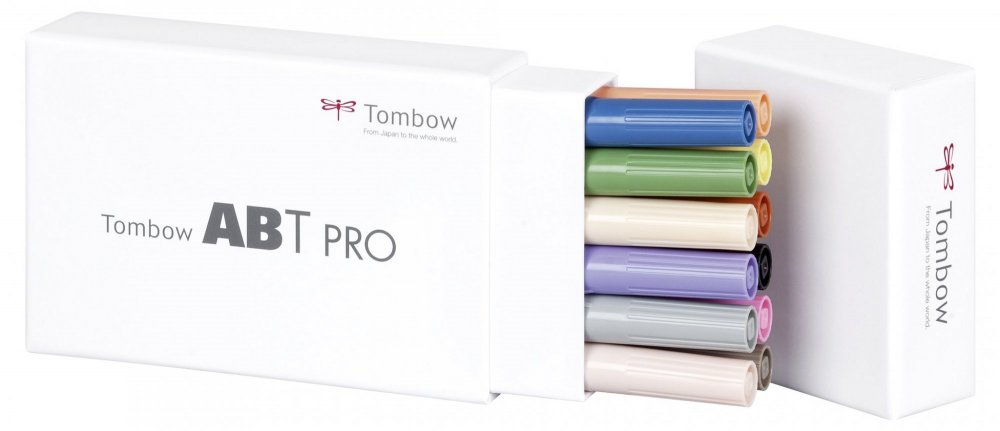 Tombow Sada oboustranných lihových fixů ABT PRO – Manga Set Shonen, 12 ks